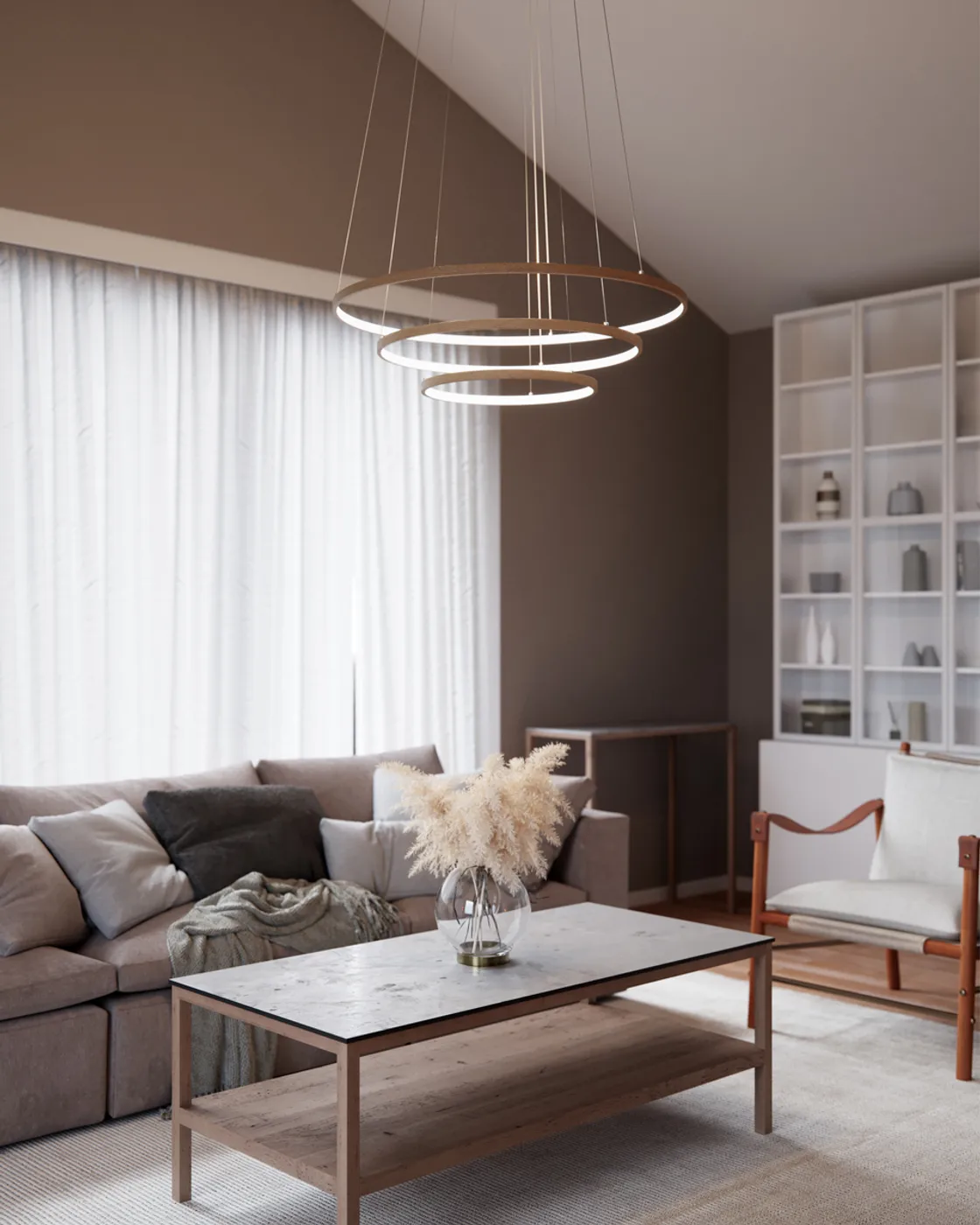 Trione loftlampe Ø80 cm, Natur By Rydéns