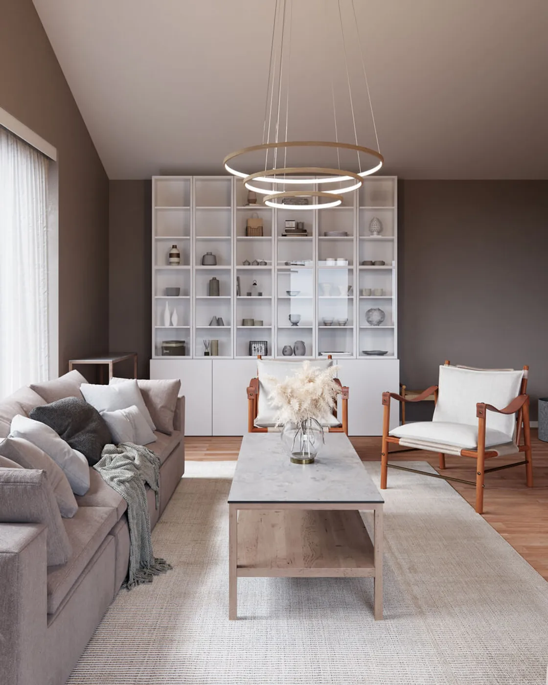 Trione loftlampe Ø80 cm, Natur By Rydéns