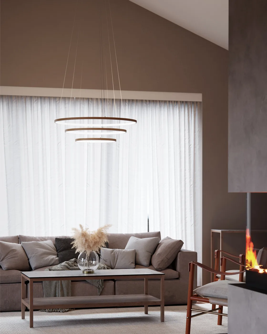 Trione loftlampe Ø80 cm, Natur By Rydéns