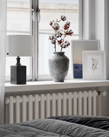 Woody bordlampe 41 cm - Sort-hvid - By Rydéns