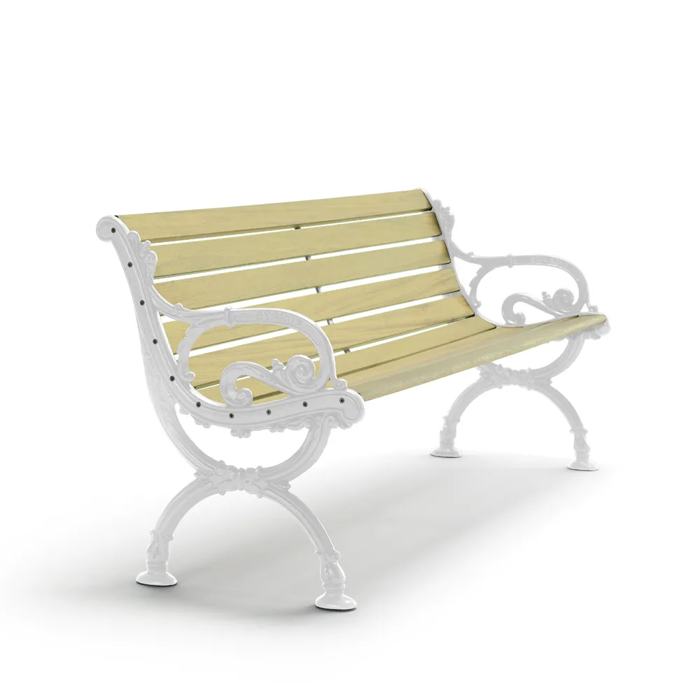 Byarum sofa, Imprægneret fyr, hvidt stativ, 155 cm Byarums bruk