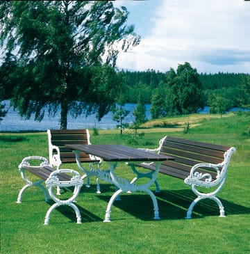 Byarum sofa - Mahogni, sort stativ, 185 cm - Byarums bruk