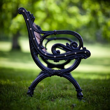 Byarum sofa - Mahogni, sort stativ, 185 cm - Byarums bruk