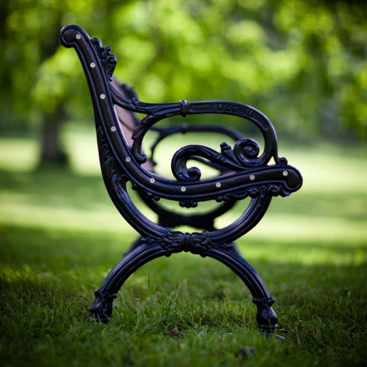 Byarum sofa, Mahogni, sort stativ, 185 cm Byarums bruk