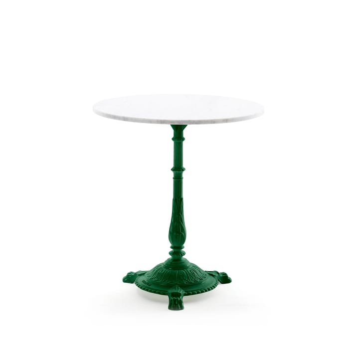 Classic cafébord - Marmor hvid, grønt stativ - Byarums bruk