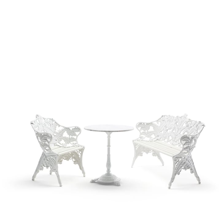 Classic sofa, Hvidlakeret fyr, hvidt stativ Byarums bruk