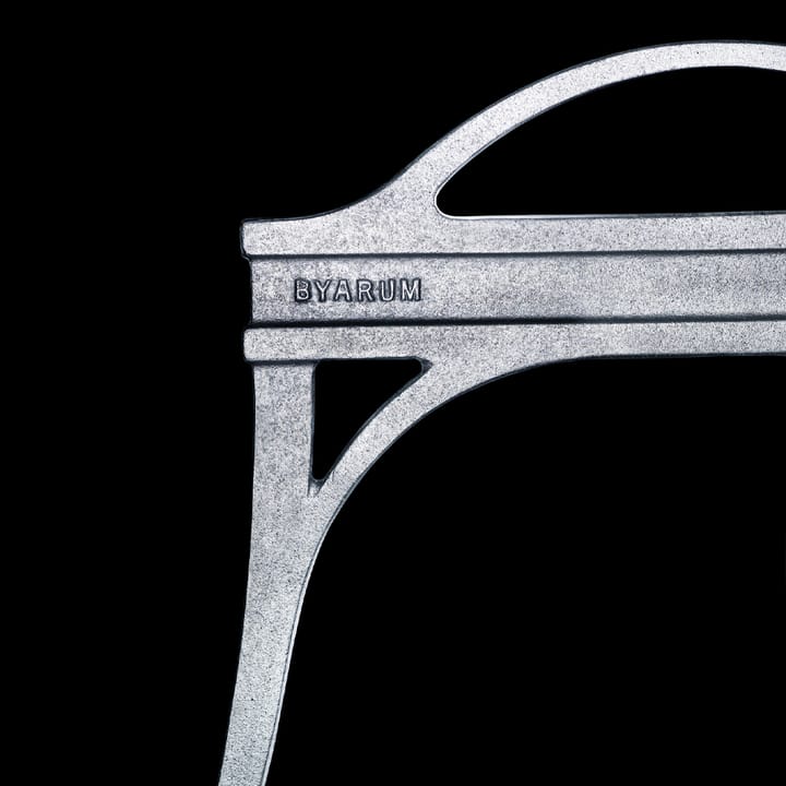Lessebo bænk, Mahogni, råt aluminiumstativ Byarums bruk