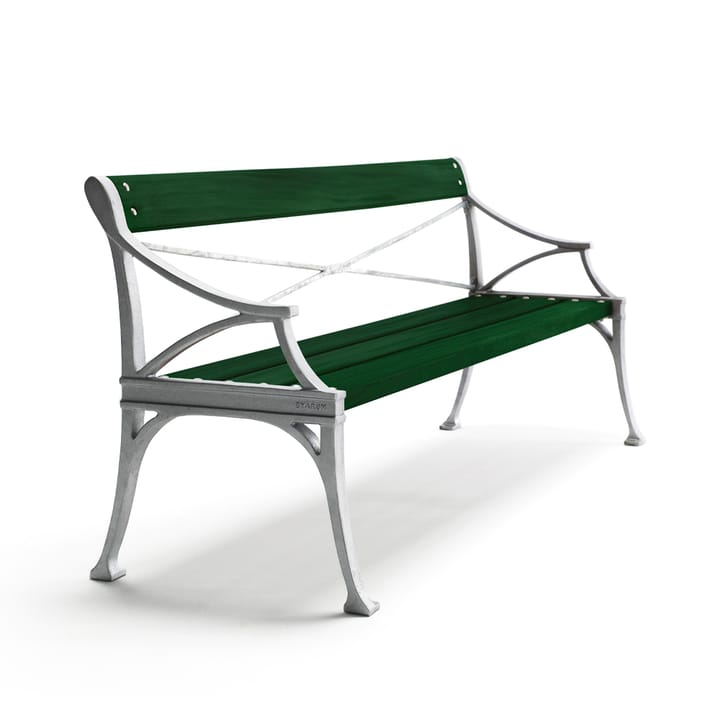 Lessebo sofa - Grøn, råt aluminiumstativ - Byarums bruk