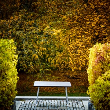 Seriff bord - Olieret mahogni, sort stativ - Byarums bruk