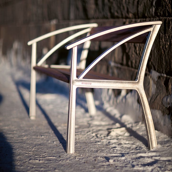 Vasa sofa, Grøn, råt aluminiumstativ Byarums bruk