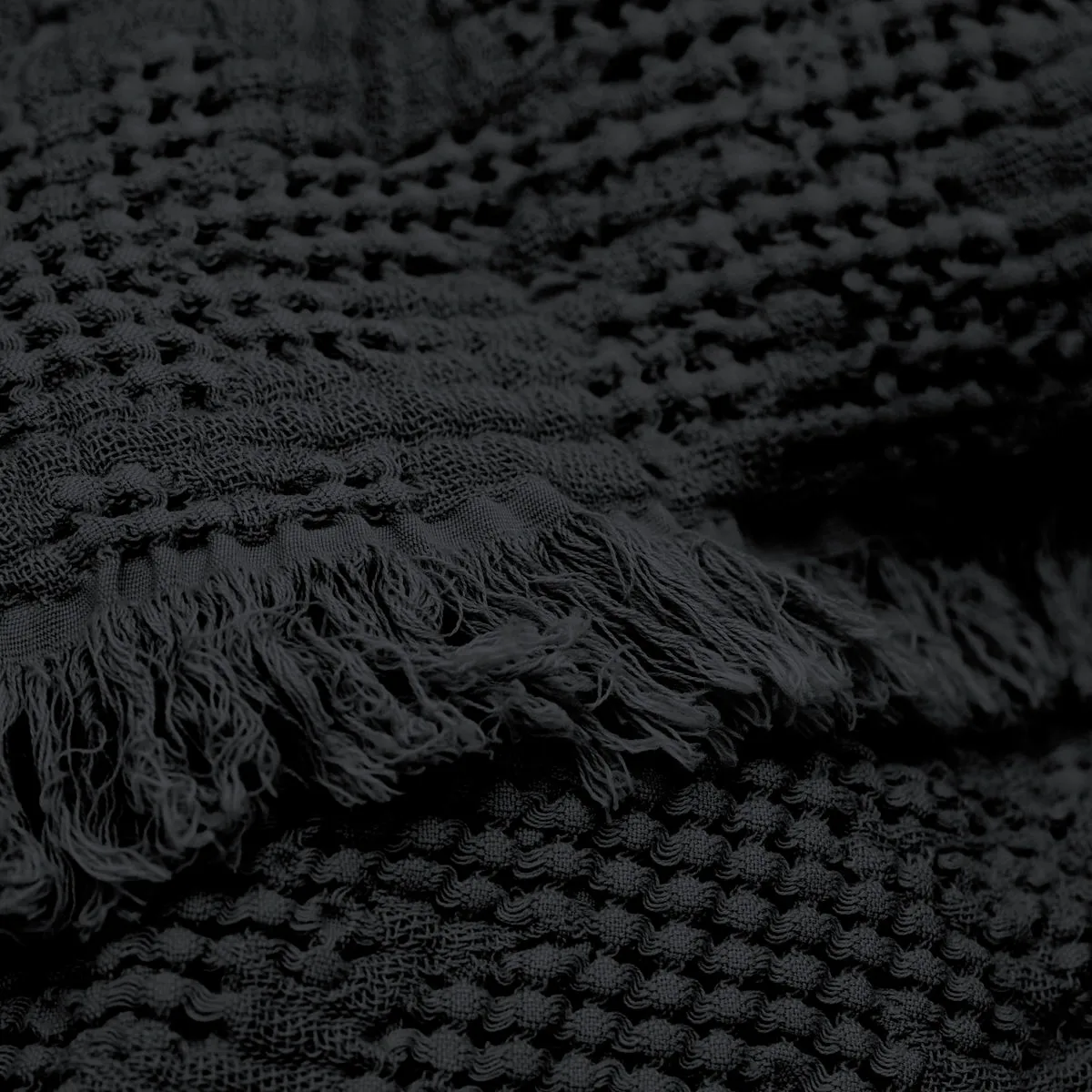 Hilda sengetæppe 240x280 cm, Coal byNORD