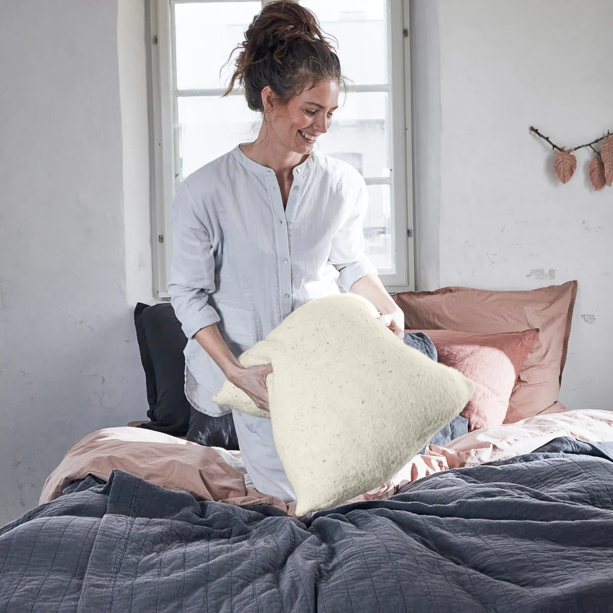 Ingeborg pudebetræk 50x50 cm, Haze byNORD