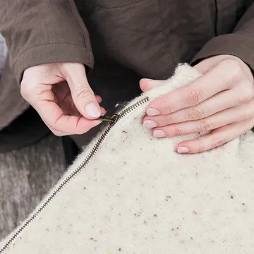 Ingeborg pudebetræk 50x50 cm - Haze - byNORD