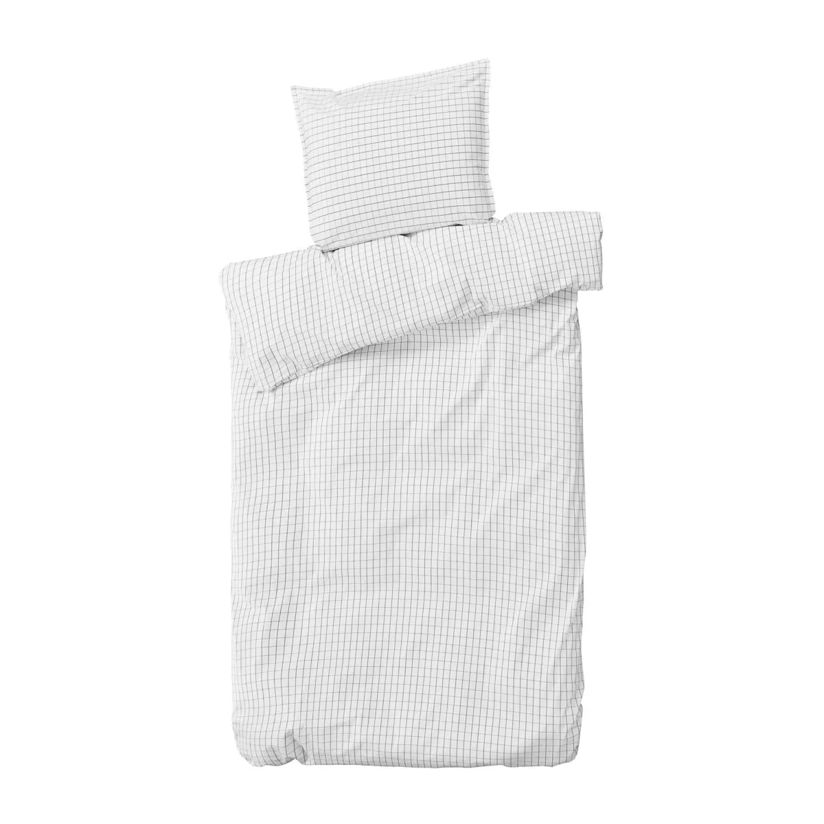 Sengetøj Erika 220x140 cm, Snow w. coal byNORD