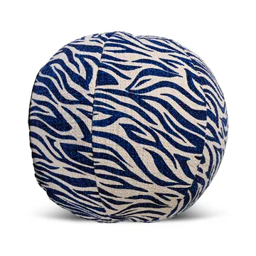 Anima pude Ø35 cm - Zebra-blå - Byon