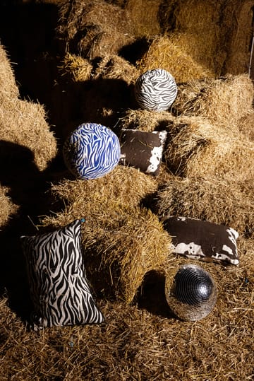 Anima pude Ø35 cm - Zebra-blå - Byon