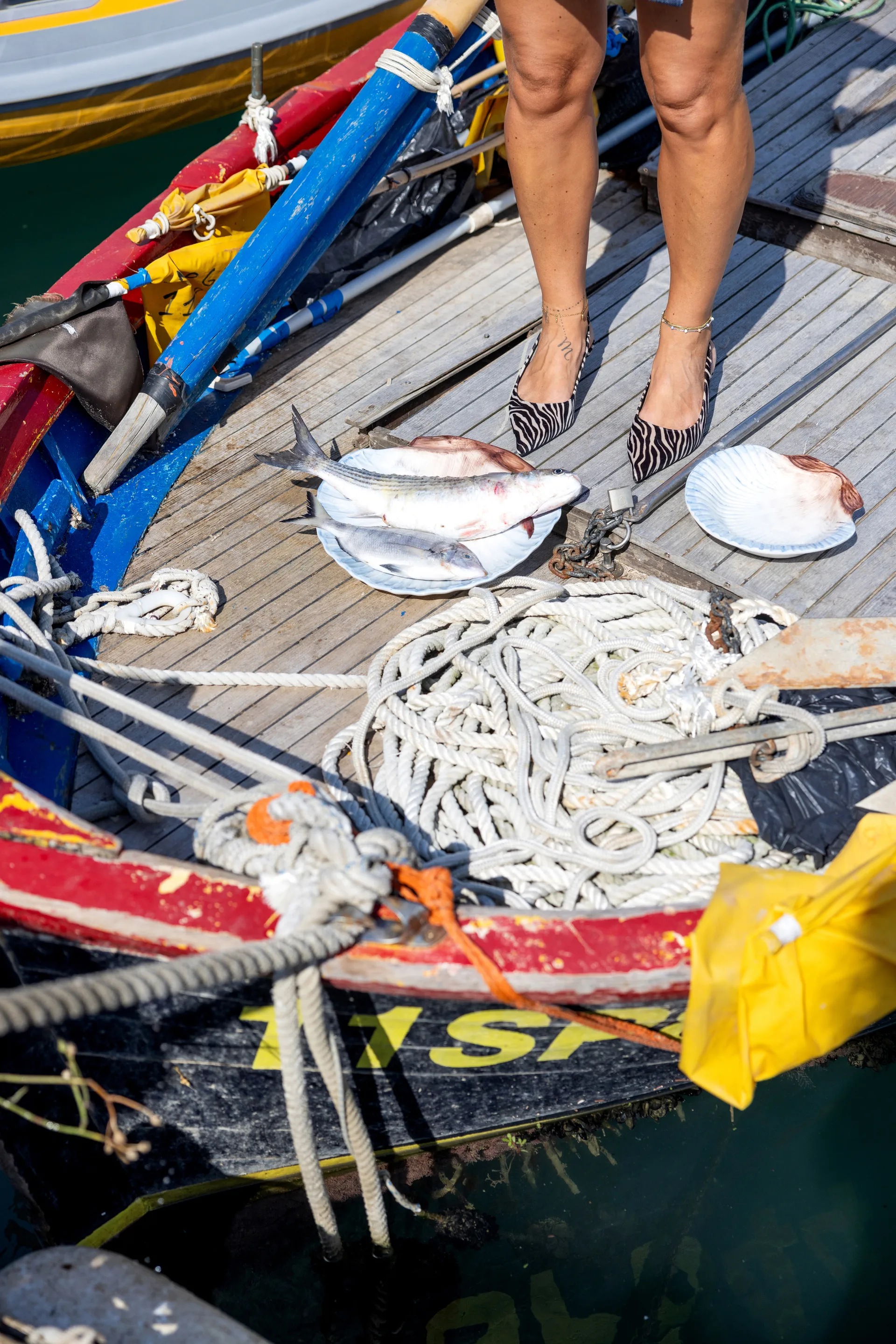 Armona serveringsfad 32x32,5 cm, Lyseblå Byon