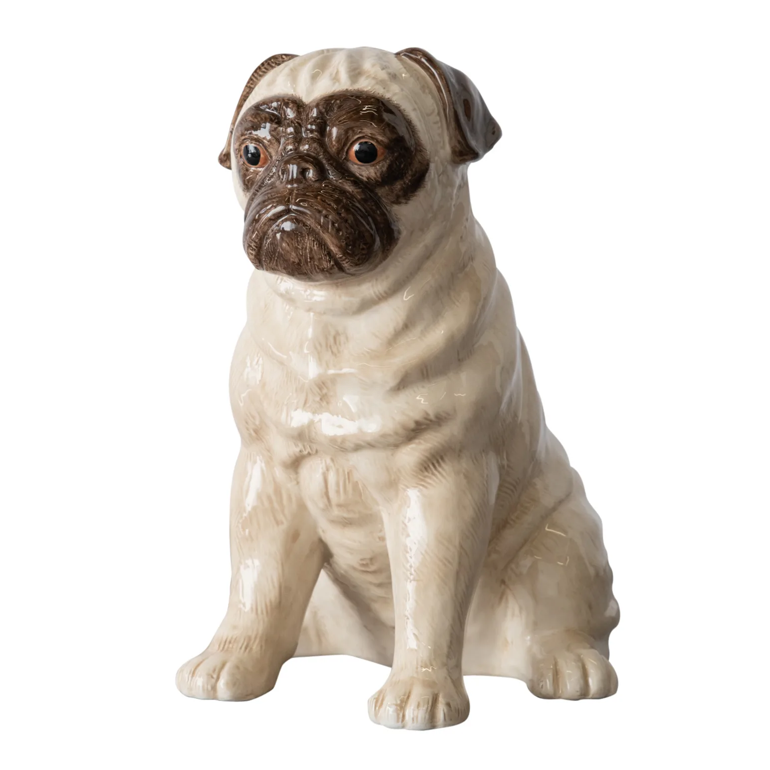 Big Pug dekoration 31 cm, Beige Byon
