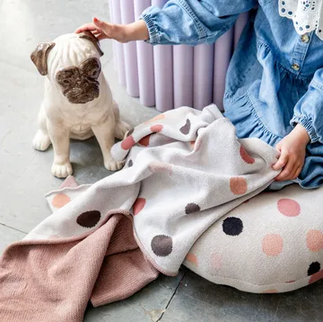 Big Pug dekoration 31 cm - Beige - Byon