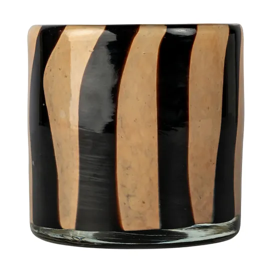 Calore fyrfadsstage XS Ø10 cm - Black/Beige - Byon
