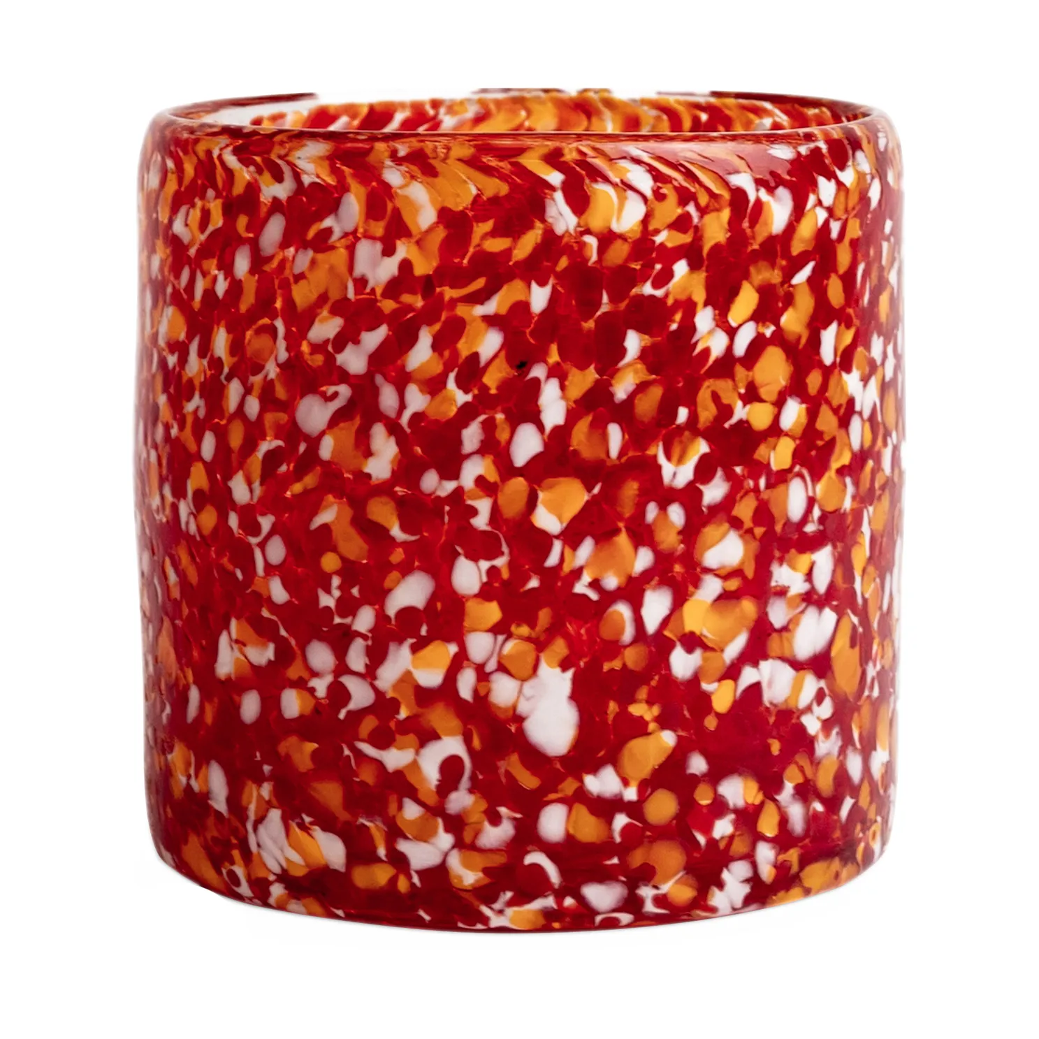 Calore fyrfadsstage XS Ø10 cm, Rød/Orange Byon