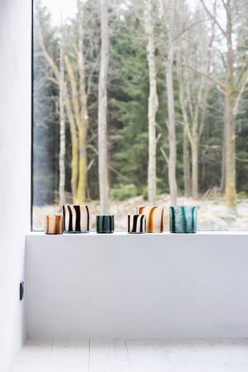 Calore fyrfadsstage/vase M Ø15 cm - Black/Beige - Byon