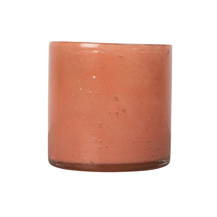 Calore fyrfadsstage/vase M Ø15 cm - Coral - Byon