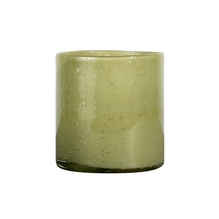 Calore fyrfadsstage/vase M Ø15 cm - Green - Byon