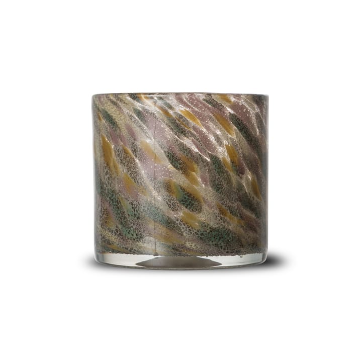 Calore fyrfadsstage/vase M Ø15 cm - Multi (Yellow/Green/Pink) - Byon