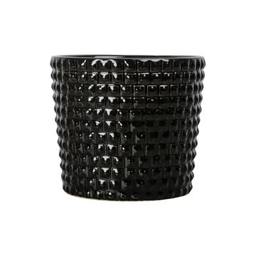 Corinne krukke S Ø16.5 cm - Sort - Byon