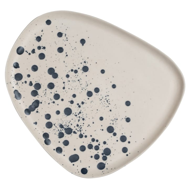 Dottie tallerken 21 cm - Sort/Hvid - Byon