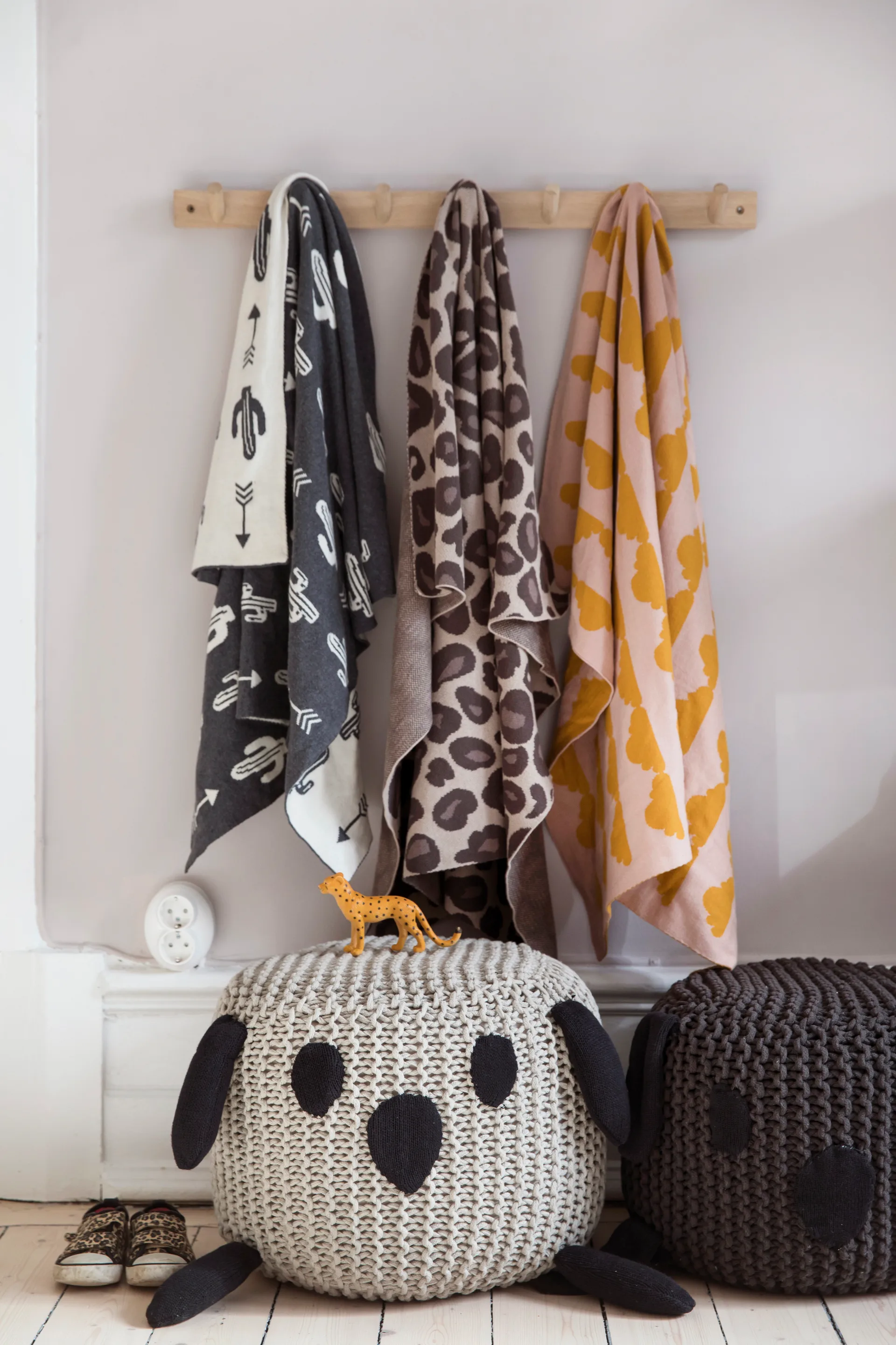 Else knagerække natur, 7 knopper Byon