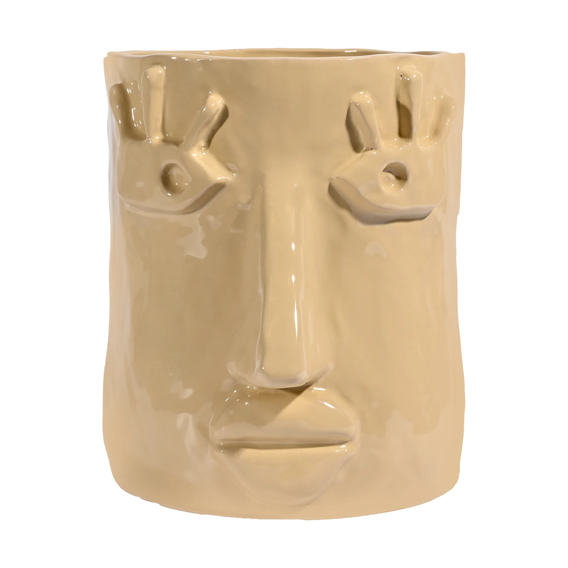 Facy krukke L 24x19x22 cm, Beige Byon