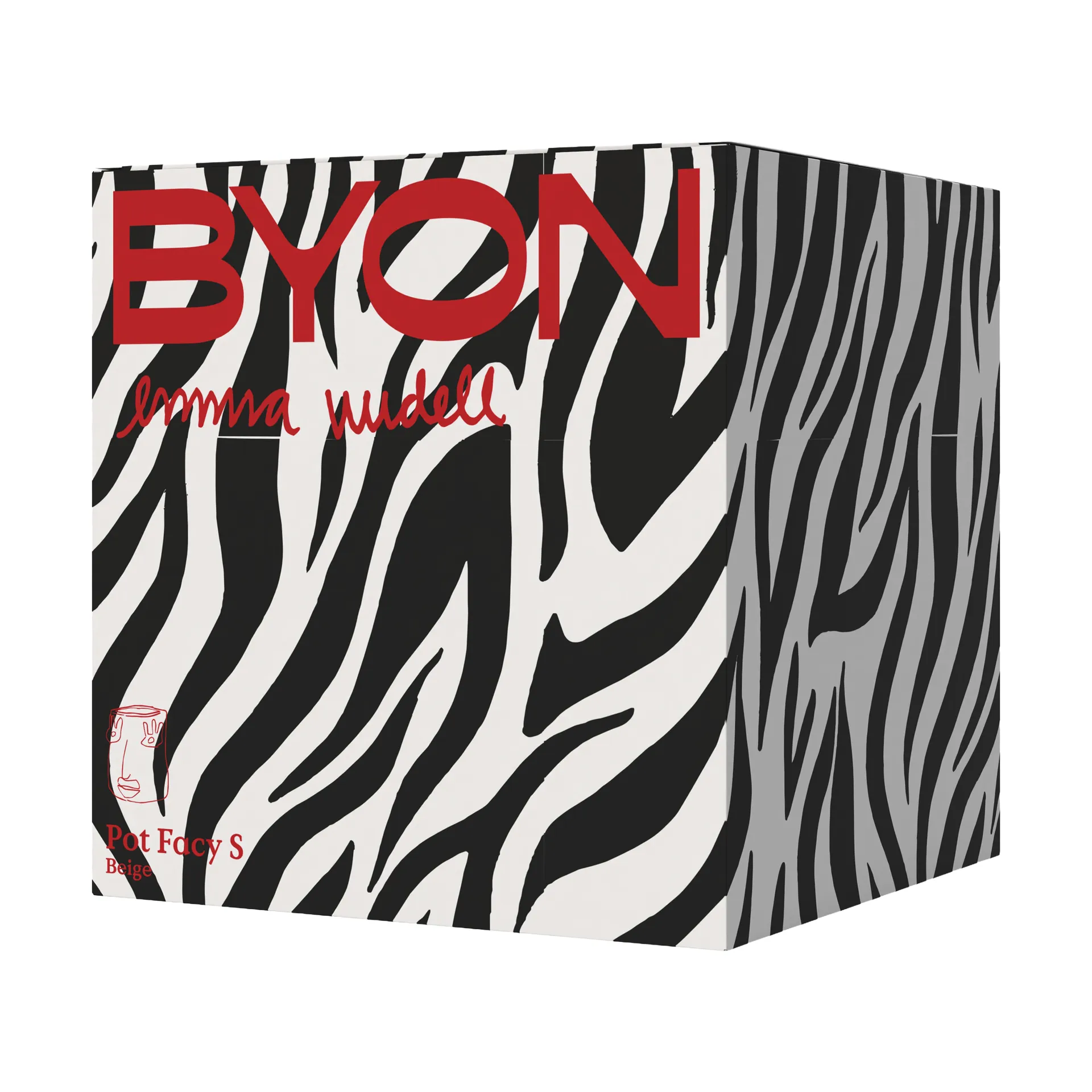 Facy krukke S 15,5x12x15 cm, Beige Byon