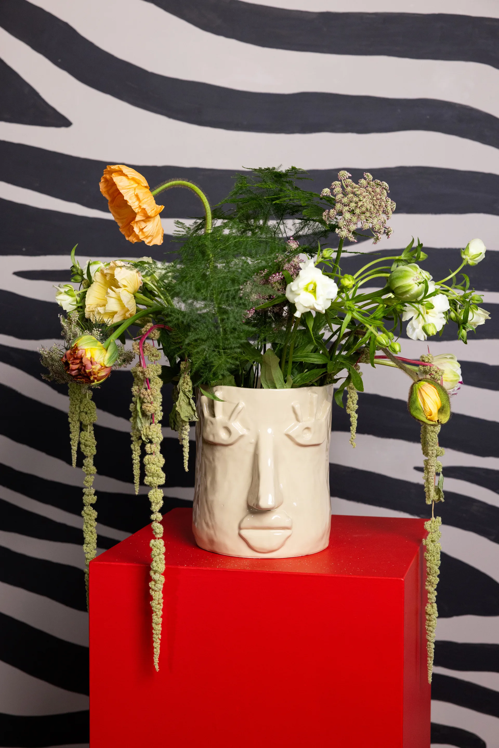 Facy krukke S 15,5x12x15 cm, Beige Byon