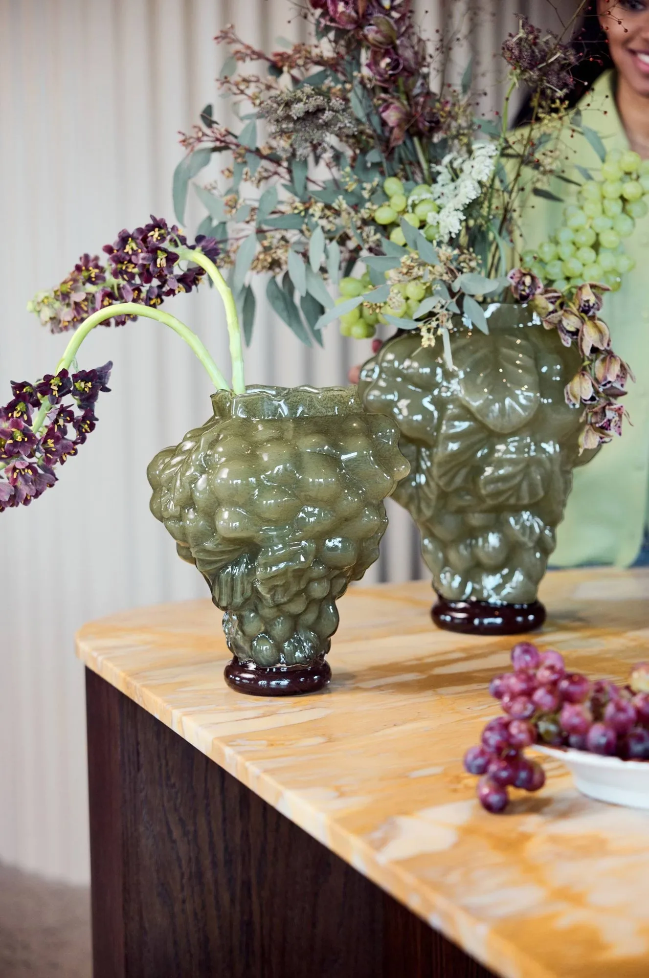 Fiano vase, Grøn, Ø29x35 cm Byon