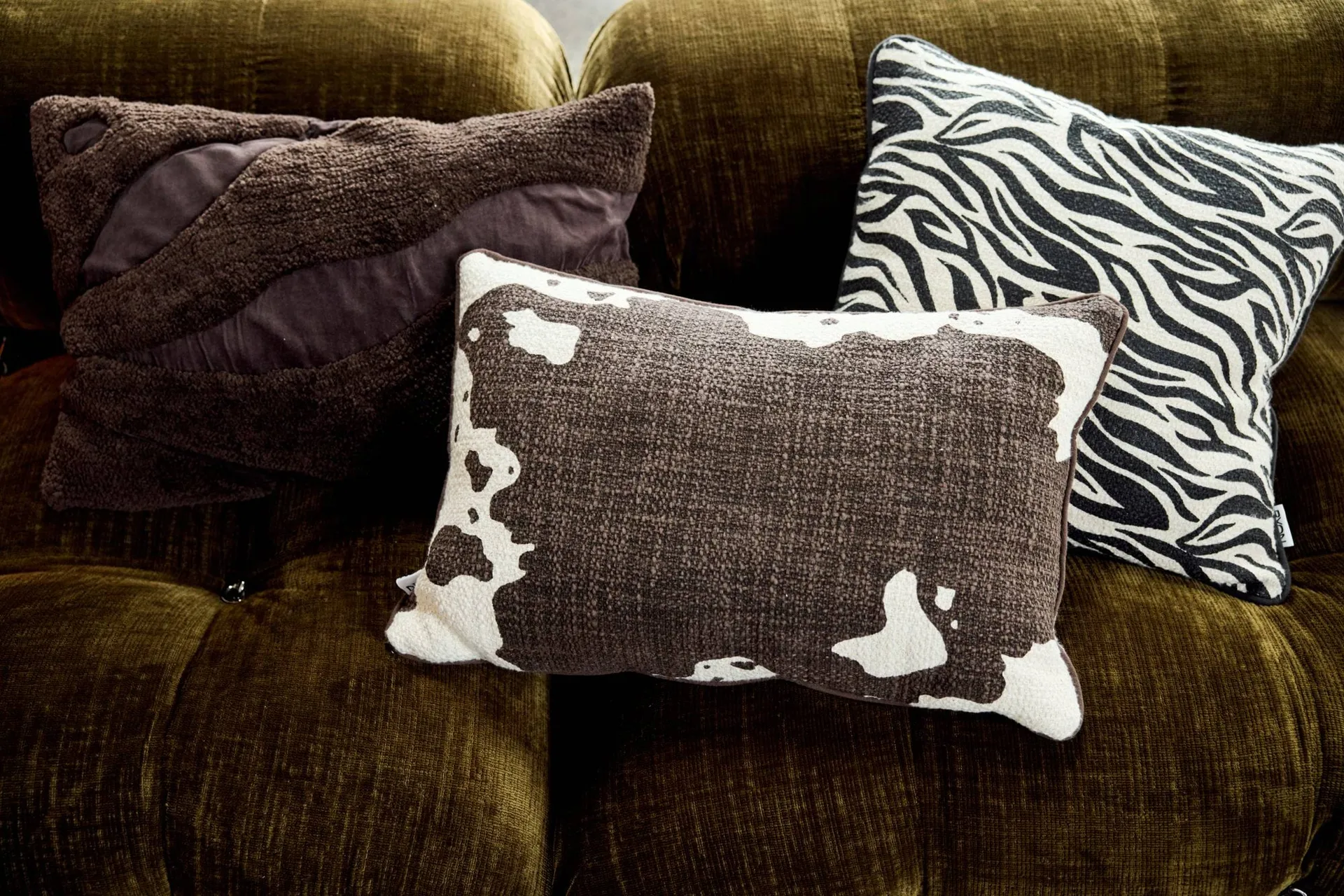 Fluffy pude, Brun, 40x60 cm Byon
