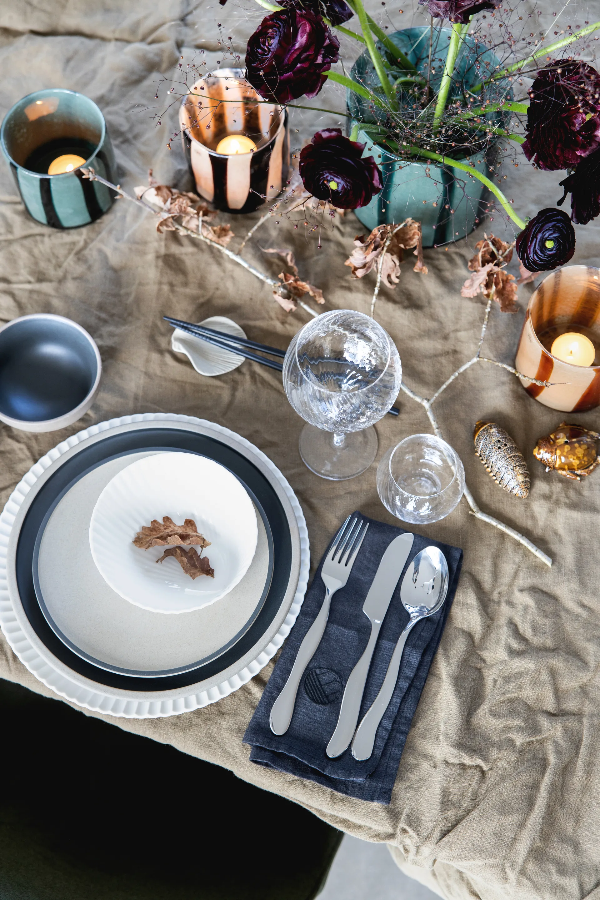 Fumiko holdere til spisepinde 4-pak, Beige Byon