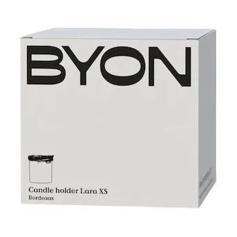 Lara fyrfadsstage XS 10 cm, Vinrød Byon