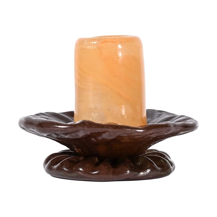 Lara lysestage XS 9 cm - Orange-brun - Byon