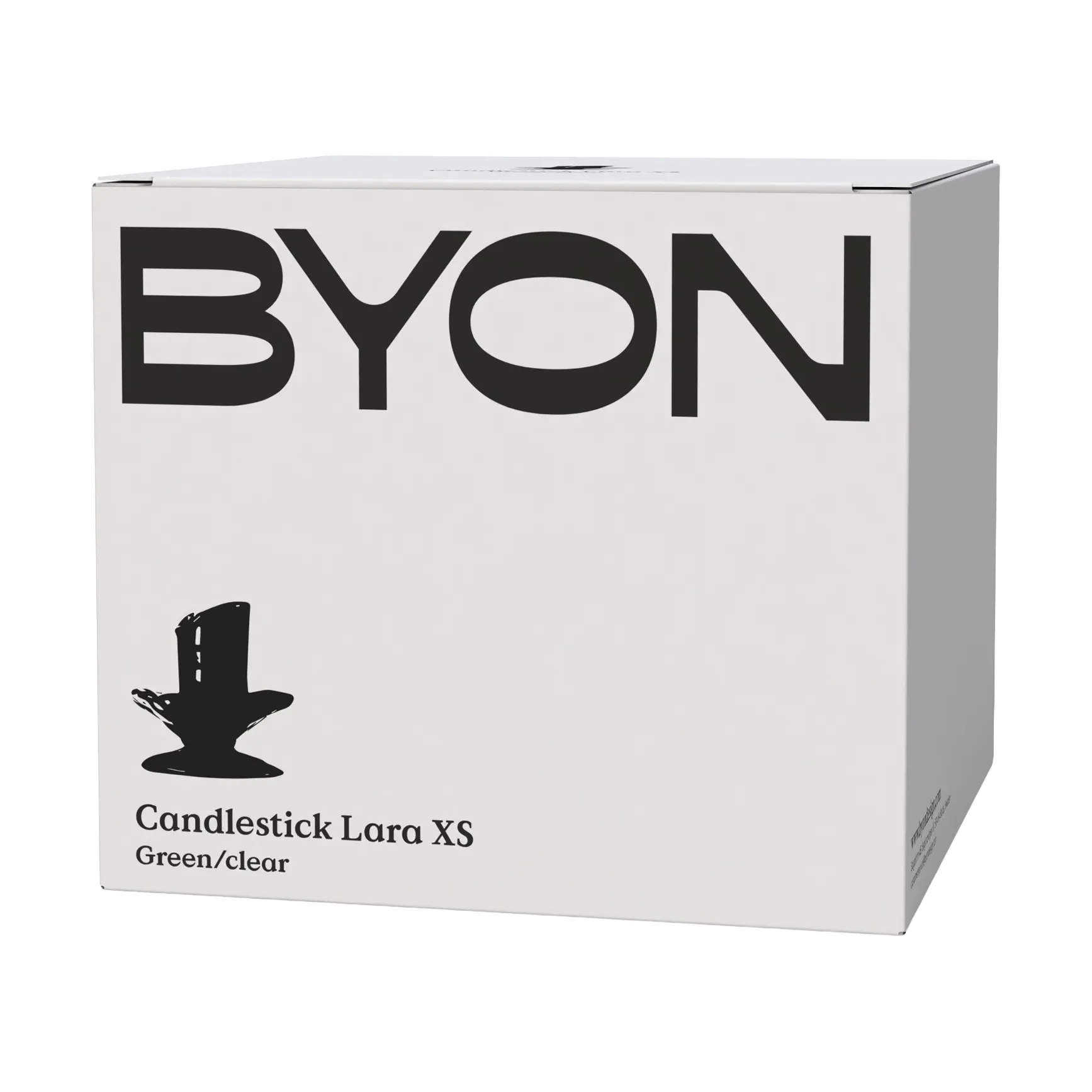 Lara lysestage XS 9 cm, Orange-brun Byon