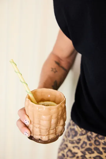 Laranne fyrfadsstage Ø10 cm - Fersken - Byon