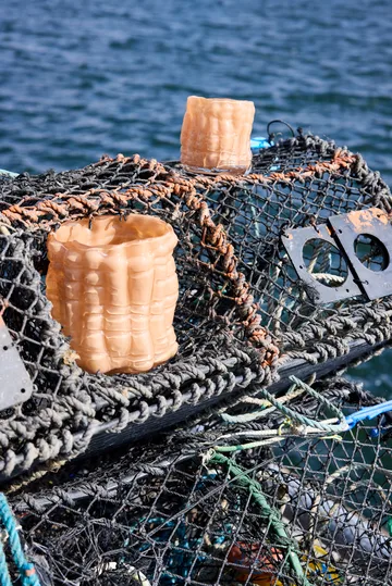 Laranne fyrfadsstage Ø15 cm - Fersken - Byon