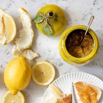 Lemon jam skål med låg 15,5 cm - Gul - Byon