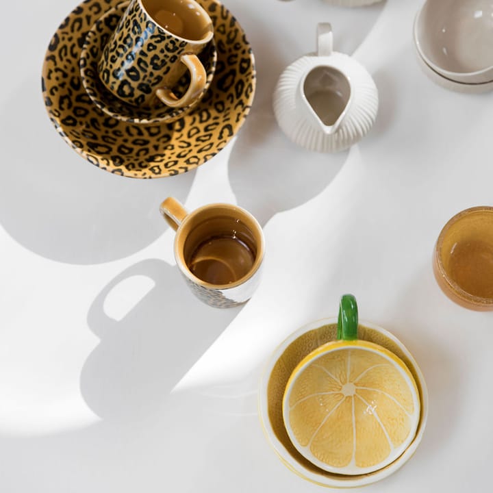 Lemon kop med underskål 25 cl, Yellow Byon