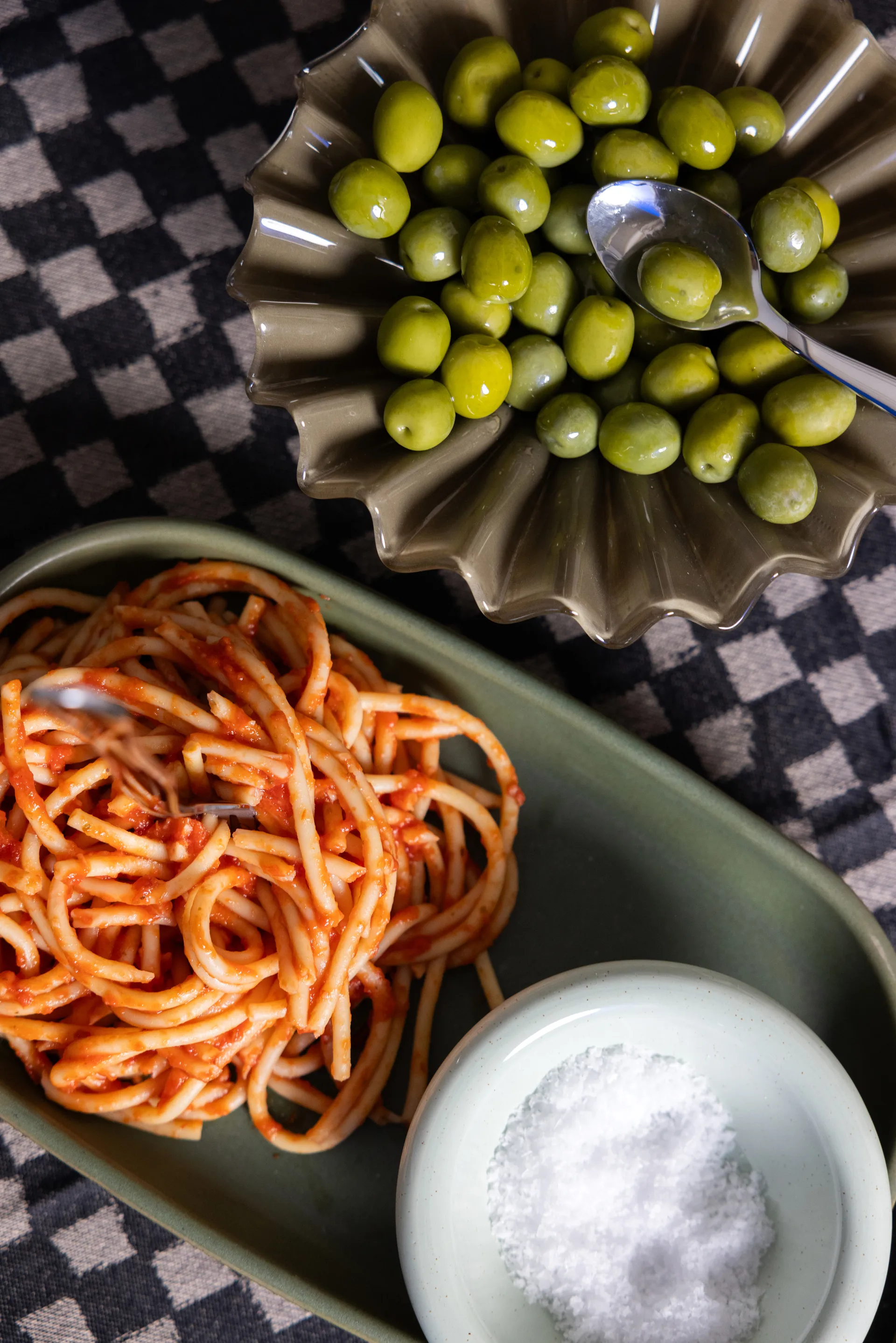 Lori skål L Ø18 cm, Grøn-beige Byon