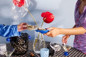 Messy vase-vinkøler - Sort-blå - Byon