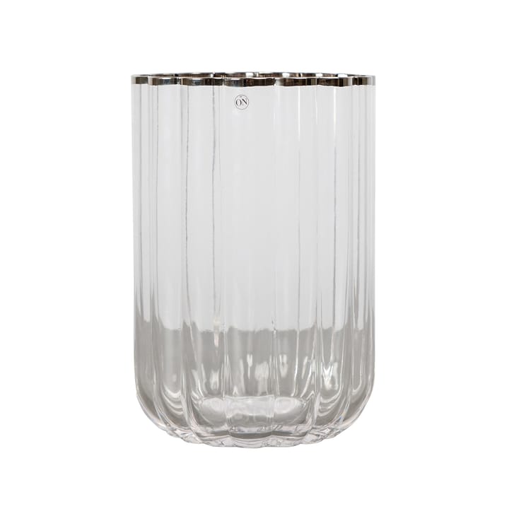 Milano vase 21 cm - Klar/Sølv - Byon