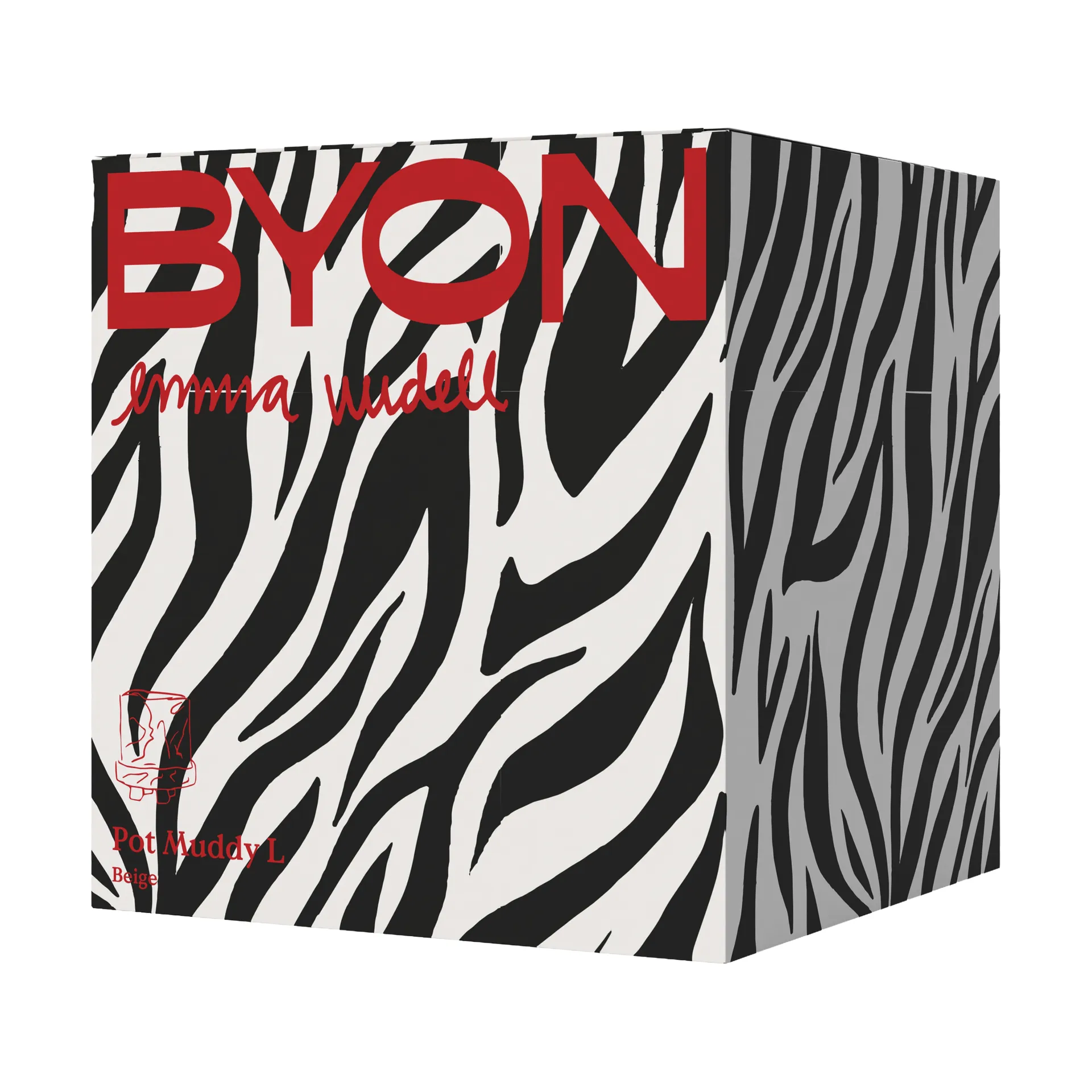 Muddy krukke L Ø23 cm, Beige Byon