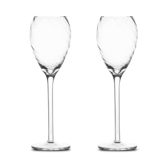 Opacity champagneglas 16 cl 2-pak - Klar - Byon